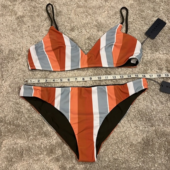 The Normal Brand | Striped Reversible Bikini size Large - Picture 12 of 15